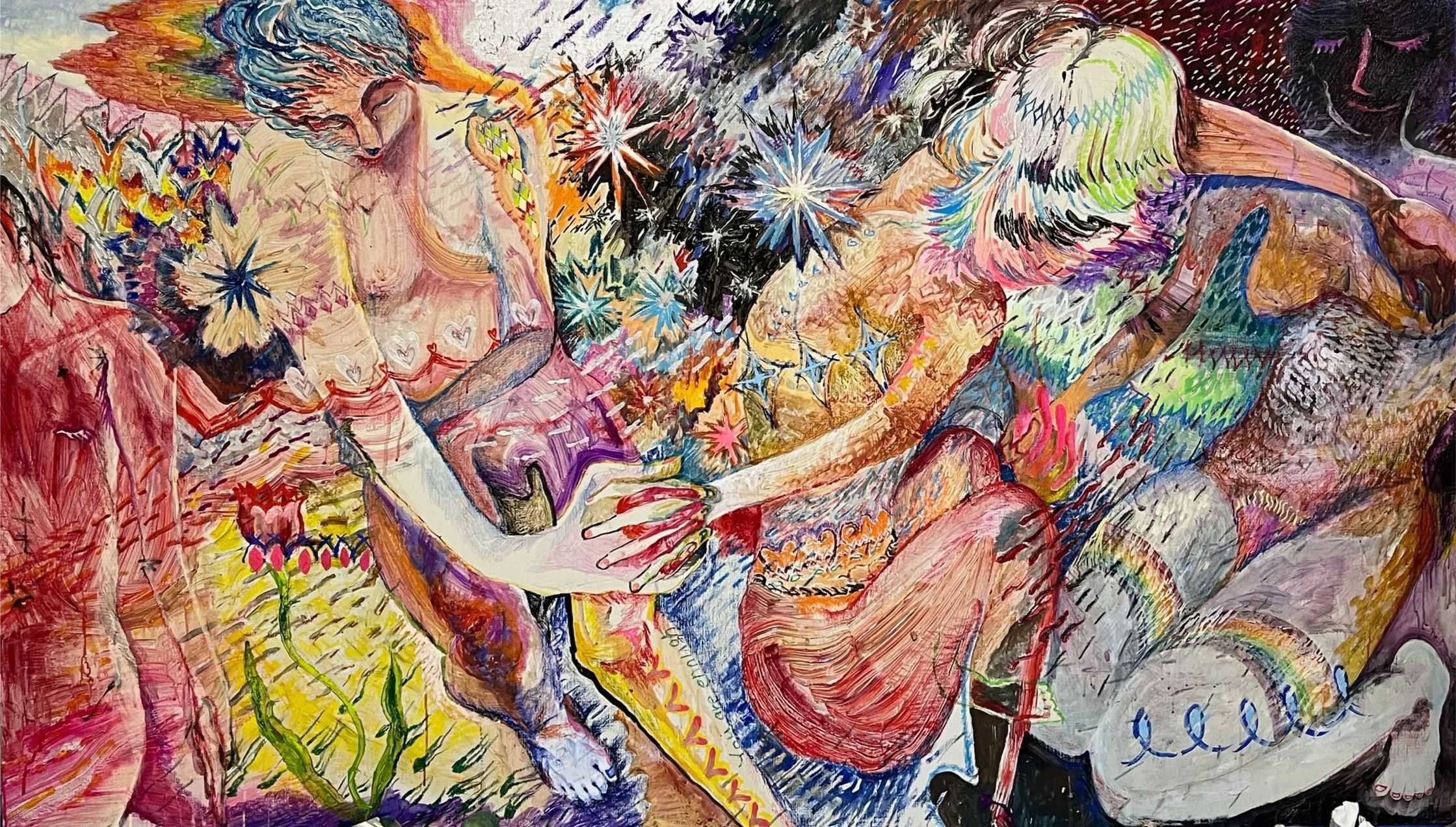 色本　藍 - 嵐の中、手をつないで | 東京藝大アートフェス / TOKYO GEIDAI ARTFESの作品画像 | 0枚目